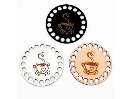 Podšálka - KÁVA 3 - háčik