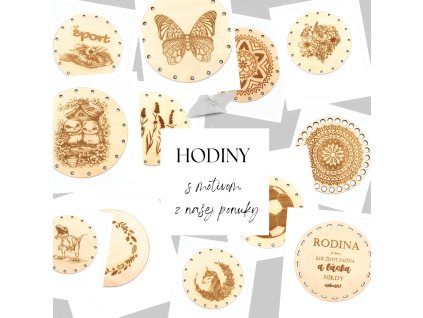 Hodiny motív z našej ponuky