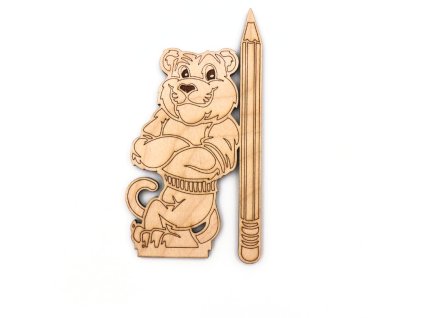 Výrez k ceruzkovníku - TIGER S CERUZKOU