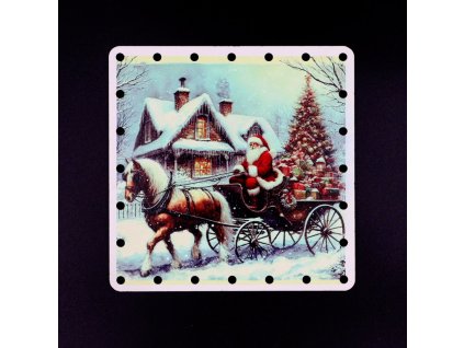 Dno s UV potlačou MIKULÁŠ NA KOČI papierové ruličky