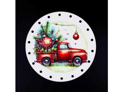 Dno s UV potlačou VIANČNÉ AUTO papierové ruličky