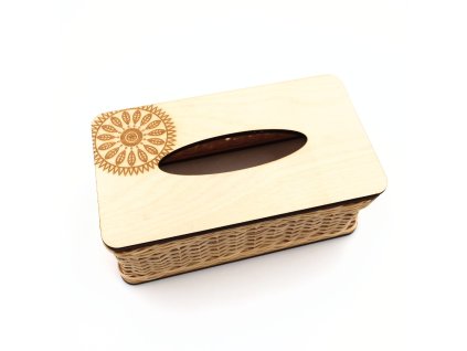 Servítkovník MANDALA 2 s vrchným a spodným rámom papierové ruličky