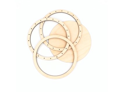 Kruhové dno s vrchným a spodným rámom pedig