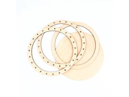 Kruhové dno s vrchným a spodným rámom papierové ruličky