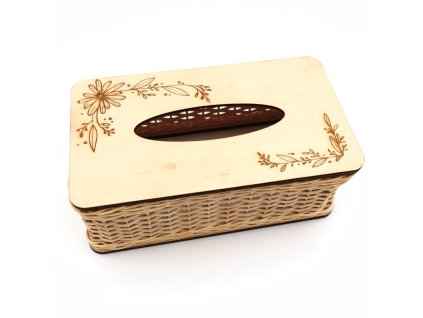 Servítkovník KVETOVÝ ORNAMENT s vrchným a spodným rámom pedig