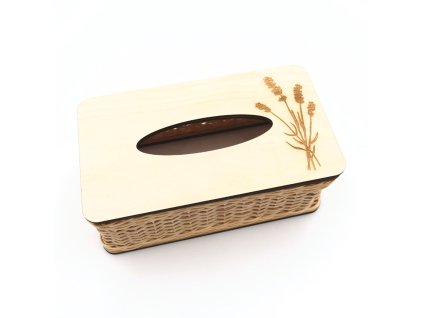 Servítkovník LEVANDUĽA s vrchným a spodným rámom pedig