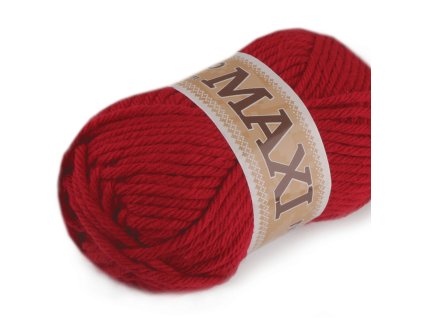 Pletiaca priadza Jumbo Maxi 100g červená