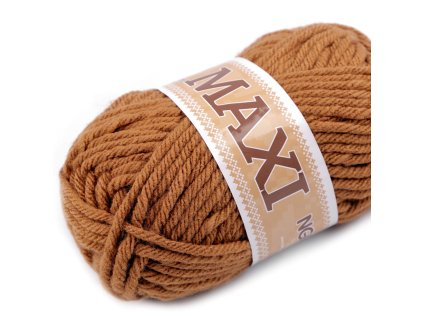 Pletiaca priadza Jumbo Maxi 100g hnedá