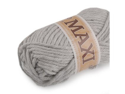Pletiaca priadza Jumbo Maxi 100g šedá najsvetlejšia