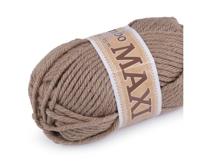 Pletiaca priadza Jumbo Maxi 100g hnedá prírodná