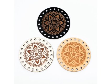 Podšálka - MANDALA 3 - papierové ruličky