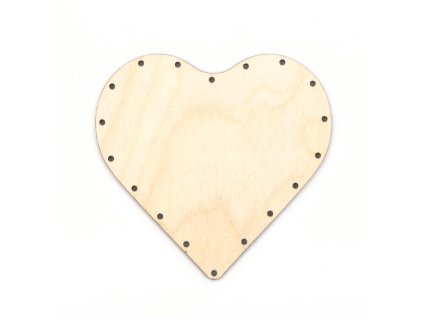 Srdce - pevné dno na pletenie s pedigom