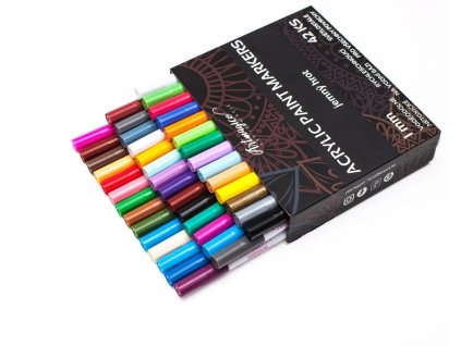 Artmagico akrylový popisovač s jemným hrotem (1 mm) 42 ks