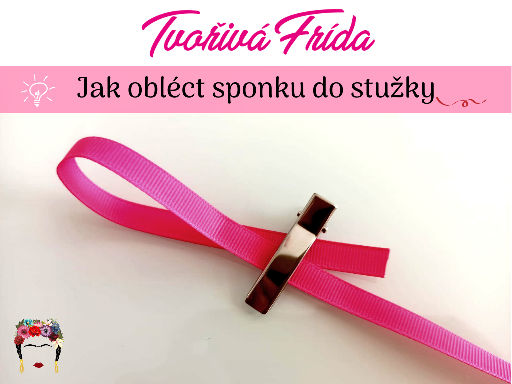 Návod na potažení sponky stuhou (sponka krokodýl)