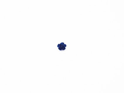 Květ kov samet modrý malý (průměr 1.5cm x hloubka 1cm) 5Kč