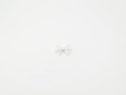 Mašlička lurexová bílá velká (š2.5 x v2cm) 8Kč