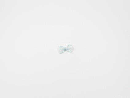 Mašlička lurexová světle modrá (š2.5 x v1.5cm) 6Kč