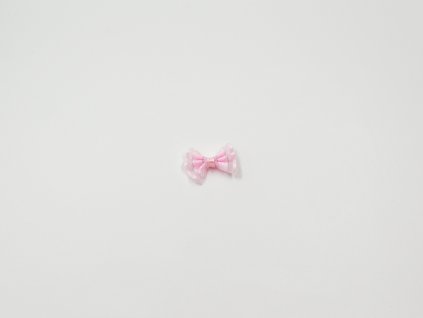 Mašlička šifonová růžová velká (š2.5 x v2cm) 8Kč