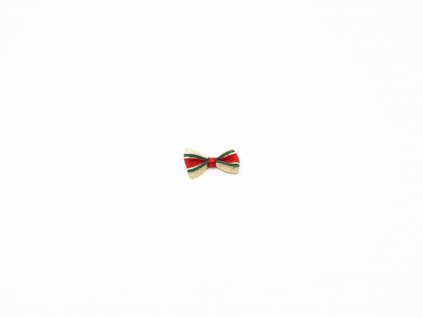 Mašlička taftová vánoční (š2.5 x v1.5 cm) 8Kč