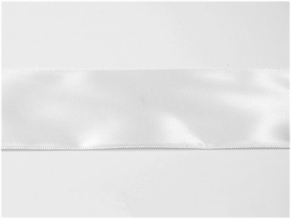 Stuha satén bílá 0,9 cm