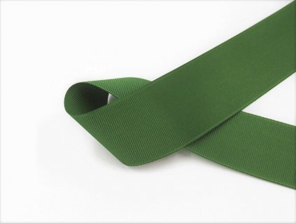 Stuha taftová myslivecká zelená 3,8 cm