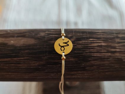 Náramek znamení zvěrokruhu kozoroh zlatá