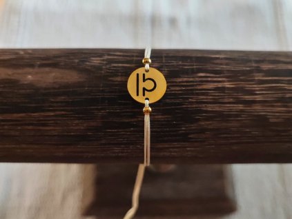 Náramek znamení zvěrokruhu váhy zlatá