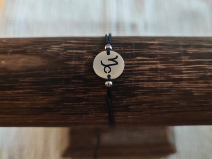 Náramek znamení zvěrokruhu kozoroh stříbrná