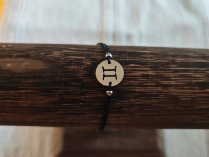Náramek znamení zvěrokruhu blíženci stříbrná