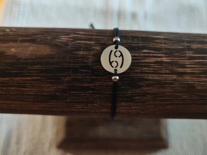 Náramek znamení zvěrokruhu rak stříbrná