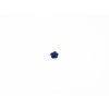 Květ kov samet modrý malý (průměr 1.5cm x hloubka 1cm) 5Kč
