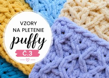 Vzorkovník na pletenie rukami z Alize Puffy 3