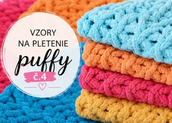Vzorkovník na pletenie rukami z Alize Puffy 4