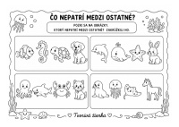 aktivita pre deti Napíš čo nepatrí