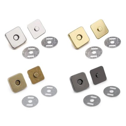 Magnetické zapínanie na kabelku 18x18mm štvorec
