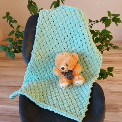 Deka Alize Puffy do kočíka 50x70 cm zelená