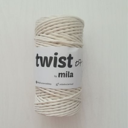 Twist šnúra na macrame béžová
