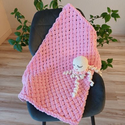 Deka Alize Puffy do kočíka 50x70 cm ružová