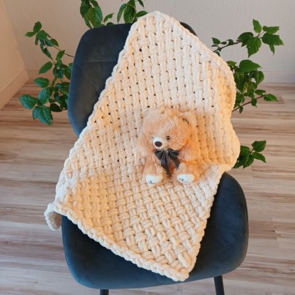 Deka Alize Puffy do kočíka 50x70 cm vanilka