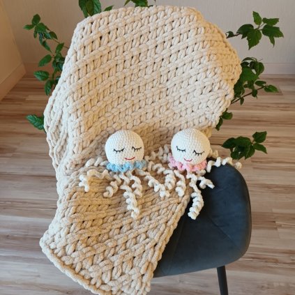 Deka Alize Puffy do kočíka 65x95 cm béžová