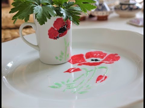 Zdobení keramiky Colorplastem