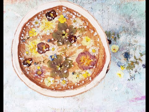 Výtvarka s Amosem - květinový tác z pryskyřice