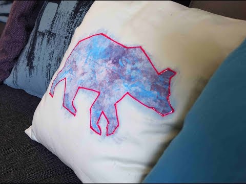 Malovaný polštář