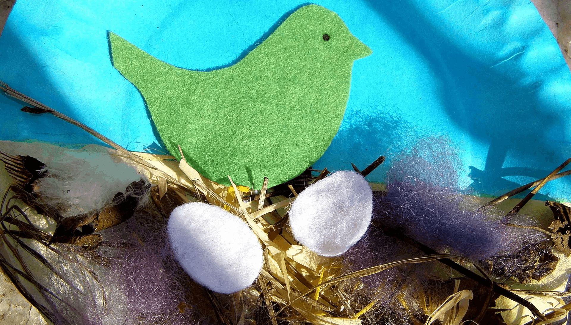 Jarní tvoření pro děti – Ptáček v hnízdě
