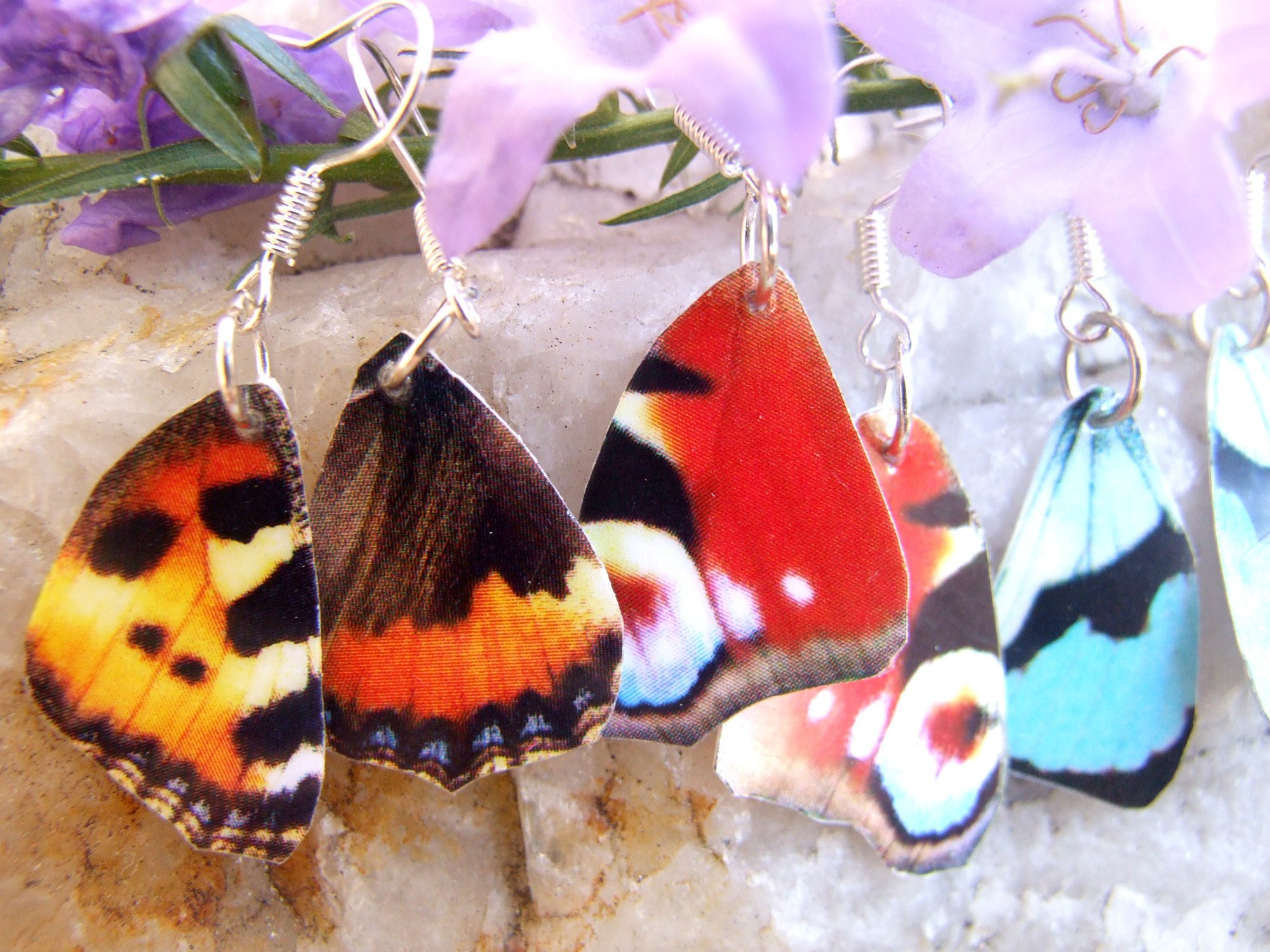 Náušnice motýlí křídla