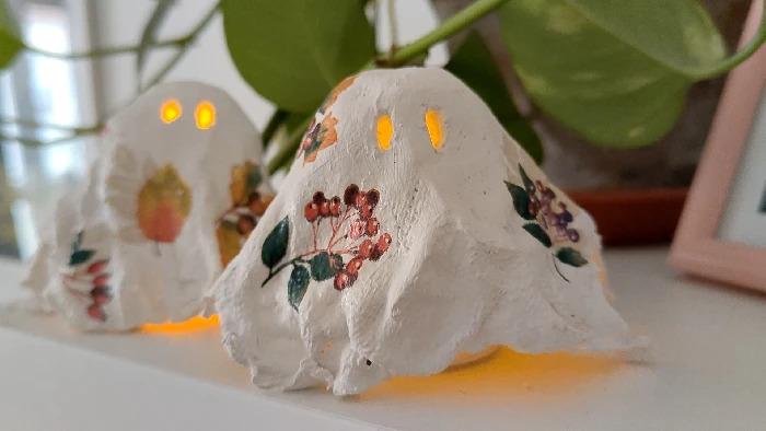 Výtvarka s Amosem - DIY dekorace na Halloween - strašidlo