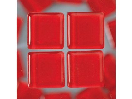 Kamínky mozaika skleněné 2cm/200g červené