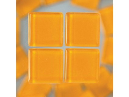 Kamínky mozaika skleněné 2cm/200g oranžové