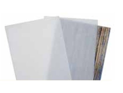 Zdobná vosková fólie 80x220mm/sad 2ks-mléčně průhledná