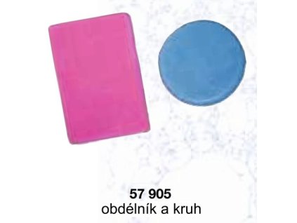 Forma na mýdlo - kruh a obdélník 2ks